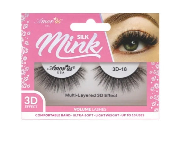 #18-SILK MINK PESTAÑAS DE VOLUMEN 3D