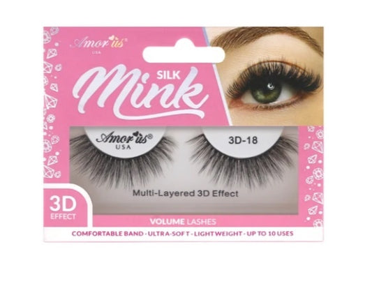 #18-SILK MINK PESTAÑAS DE VOLUMEN 3D
