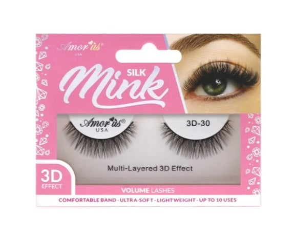 #30-SILK MINK PESTAÑAS DE VOLUMEN 3D