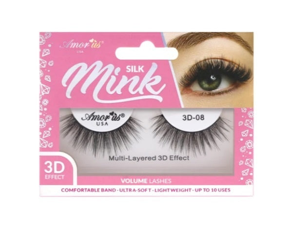 #8-SILK MINK PESTAÑAS DE VOLUMEN 3D