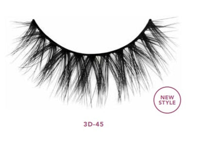 #45-PESTAÑAS DE VOLUMEN DE VISÓN DE SEDA 3D